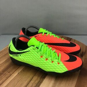 Nike Neon Green and Bright Orange Athletic Shoes